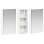 vidaXL Ensemble de Meubles de Salle de Bain 3 Pièces 80 x 10 5 x 50 cm
