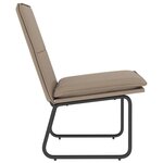vidaXL Chaise longue Cappuccino 54x75x76 cm Similicuir