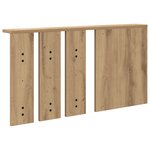 vidaXL Porte-manteau mural chêne artisanal 85 x 10 x 45 cm