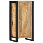 vidaXL Cabinet de Chevet avec étagère Marron Bois de manguier massif