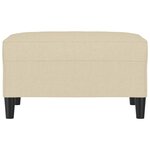 vidaXL Repose-pied Crème 70x55x41 cm Tissu