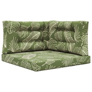 vidaXL Coussin de canapé d'extérieur Polyester Modèle feuille