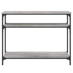 vidaXL Table console sonoma gris 100x29x75 cm bois d'ingénierie