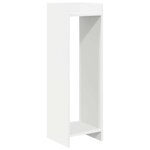 vidaXL Support de Plante Blanc 30 x 30 x 100 cm Bois d'ingénierie