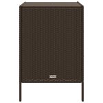 vidaXL Armoire de rangement de jardin marron 55x59x80cm résine tressée