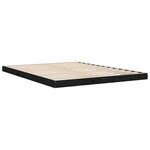 vidaXL Cadre de lit sans matelas noir 150x200 cm bois de pin massif