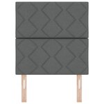 Tête de lit LED vidaXL Design Blocs Diamants Gris foncé 80 cm Tissu