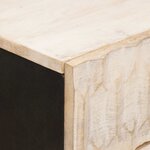 vidaXL Cabinet de chevet Blanc 50 x 33 x 62 cm Bois de mangue massif