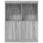 vidaXL Buffet sonoma gris 81x37x100 cm bois d'ingénierie