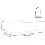 vidaXL Housse pour mobilier d'extérieur Noir 305 x 190 x 85 cm 420D
