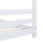 vidaXL Cadre de lit d'enfant Blanc Bois de pin massif 70x140 cm