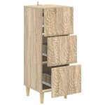 vidaXL Armoire à tiroirs Chêne Sonoma 33 x 34 5 x 90 cm