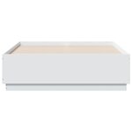 vidaXL Cadre de lit blanc 135x190 cm bois d'ingénierie