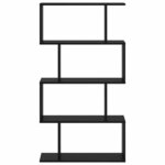 vidaXL Bibliothèque Noir 70 x 24 x 129 cm Bois d'ingénierie