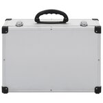 vidaXL Étui de CD pour 60 CD Aluminium ABS Argenté