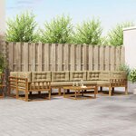 vidaXL Ensemble de canapés d'extérieur 8 Pièces Naturel et Beige