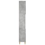 vidaXL Armoire de salle de bain gris béton 30x30x190 cm