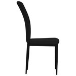 vidaXL Chaises à manger lot de 2 Noir Velours