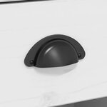 vidaXL Buffet BODO blanc 115 5x43x200 5 cm bois massif de pin