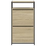 vidaXL Armoire à chaussures chêne sonoma 60x34x112cm bois d'ingénierie