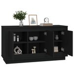 vidaXL Buffet noir 102x35x55 cm bois d'ingénierie