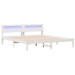 vidaXL Cadre de lit Blanc 180 x 200 cm Bois massif en pin