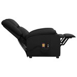 vidaXL Fauteuil de massage Noir Similicuir