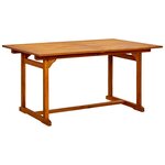 vidaXL Ensemble à manger de jardin 7 Pièces Bois d'acacia massif