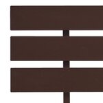 vidaXL Cadre de lit Marron foncé Bois de pin massif 90x200 cm