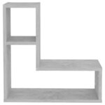 vidaXL Étagères murales 2 Pièces gris béton 50x15x50 cm bois d'ingénierie