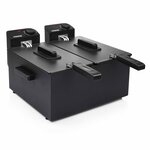 Princess friteuse double 6 l 3600 w noir 183028
