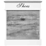 vidaXL Armoire à chaussures Gris 50 x 28 x 58 cm Bois de Paulownia