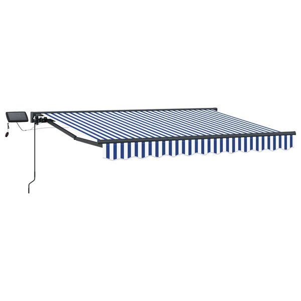 vidaXL Cadre de store manuel avec LEDs 3 5 x 2 5 m