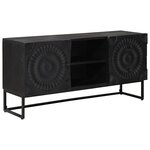 vidaXL Meuble TV avec tiroir avec étagère Noir 105 x 30 x 54 cm