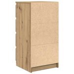 vidaXL Buffet chêne artisanal 37 5x35x76 cm bois d'ingénierie