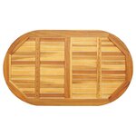 vidaXL Plateau de table Marron 120 x 70 x 2 cm Bois d'acacia massif