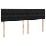 vidaXL Sommier à lattes de lit avec matelas Noir 180x200 cm Velours