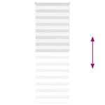 vidaXL Store zèbre blanc 75x230 cm largeur du tissu 70 9 cm polyester