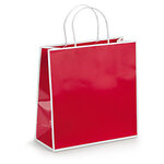 Sac bicolore rouge 25,3 x 25,3 x 10 cm