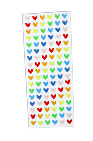 Stickers époxy Coeurs 102 pièces