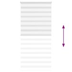 vidaXL Store zèbre blanc 105x230 cm largeur du tissu 100 9cm polyester