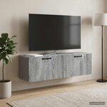 vidaXL Meuble TV mural Sonoma gris 98 x 31 x 30 cm Bois d'ingénierie