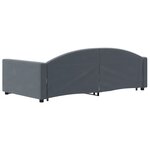 vidaXL Lit de jour avec gigogne et tiroirs sans matelas 90x200 cm