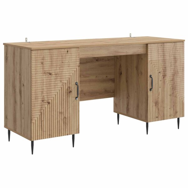 vidaXL Bureau Chêne artisanal 142 5 x 50 x 75 cm Bois d'ingénierie