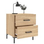 vidaXL Table de chevet chêne sonoma 40x35x47 5 cm bois d’ingénierie