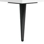 Bureau table poste de travail meuble d'ordinateur informatique étude 140 x 50 x 75 cm bois d'ingénierie blanc 02_0023519
