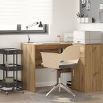 vidaXL Bureau d'écriture Chêne artisanal Panneau de particules Moyenne