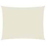 vidaXL Voile de parasol tissu oxford rectangulaire 6x8 m crème