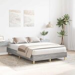 vidaXL Cadre de lit sans matelas sonoma gris 120x200cm bois ingénierie