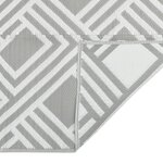 vidaXL Tapis d'extérieur Gris 190x290 cm PP